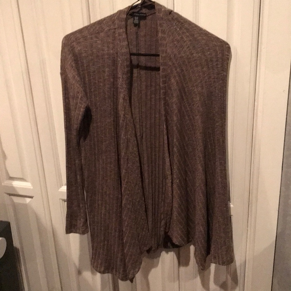 Brownish gray cardigan